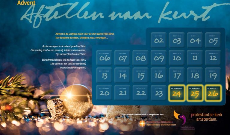 Aftellen naar Kerst – digitale adventskalender - Protestantse Kerk