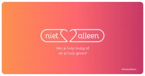 Al 2000 hulpvragen bij #Niet alleen: Alleen al een luisterend oor doet goed