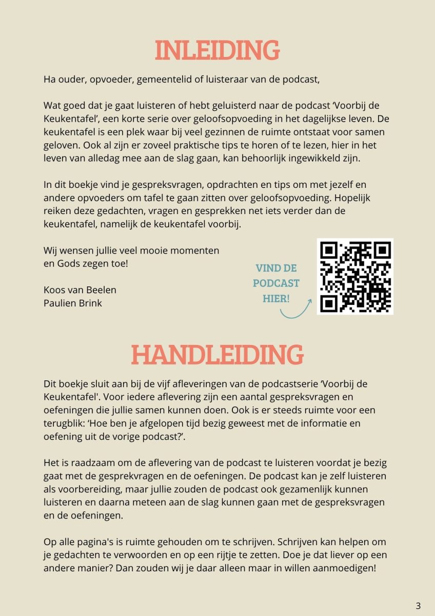 Gesprekken voorbij de keukentafel